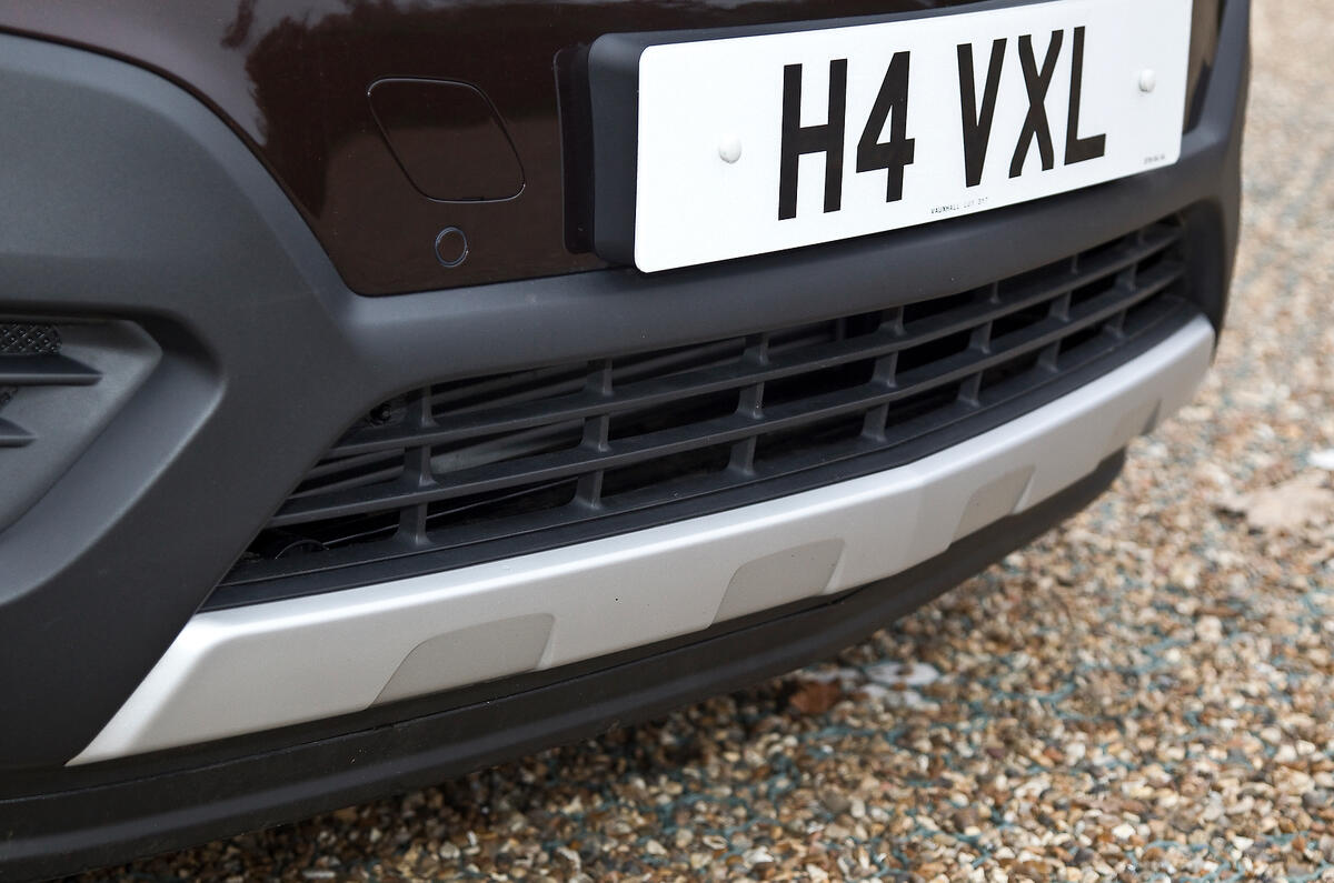 The plastic trim is designed to promote ruggedness on the Vauxhall Mokka