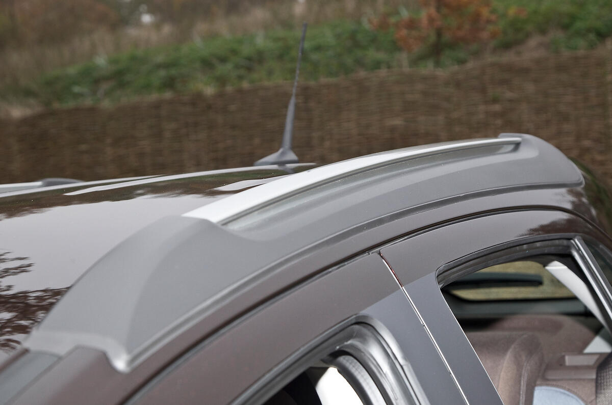 The Vauxhall Mokka has metallic roof bars as standard