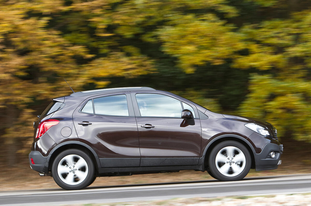The Vauxhall Mokka is not that refined with the engine sounding strained at higher revs