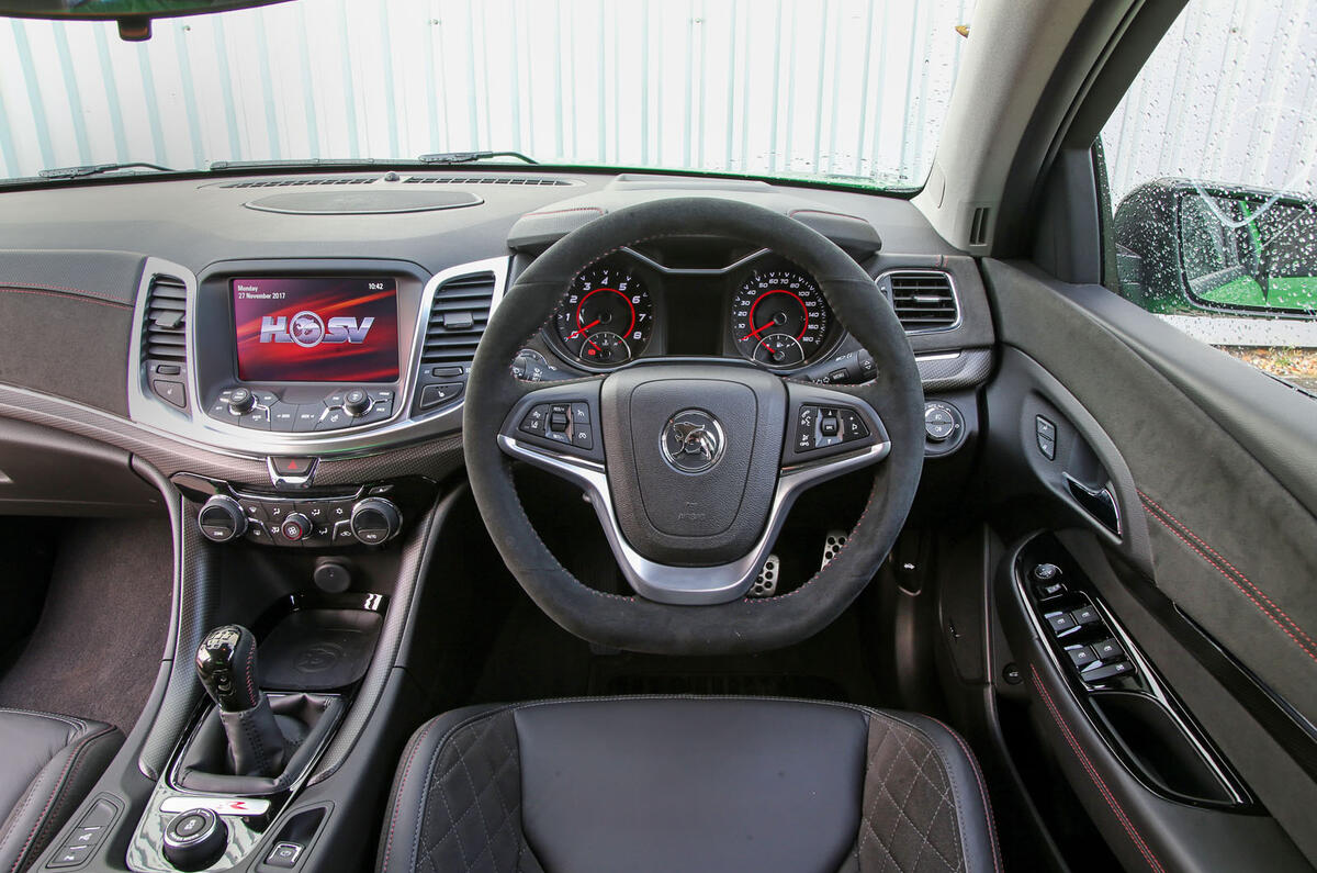 Vauxhall VXR8 GTS-R dashboard 