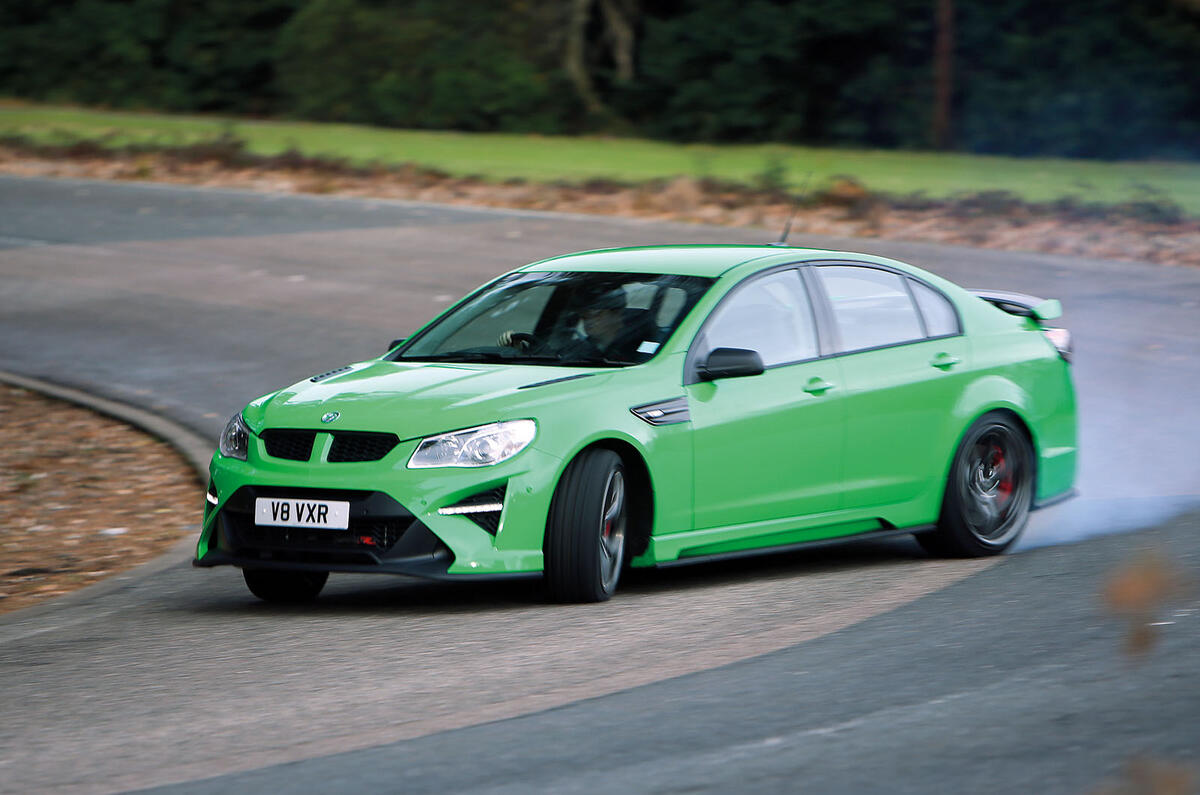 Vauxhall VXR8 GTS-R drifting