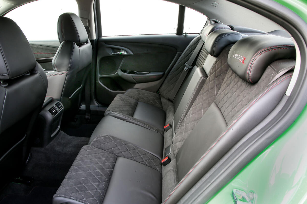 Vauxhall VXR8 GTS-R rear seats