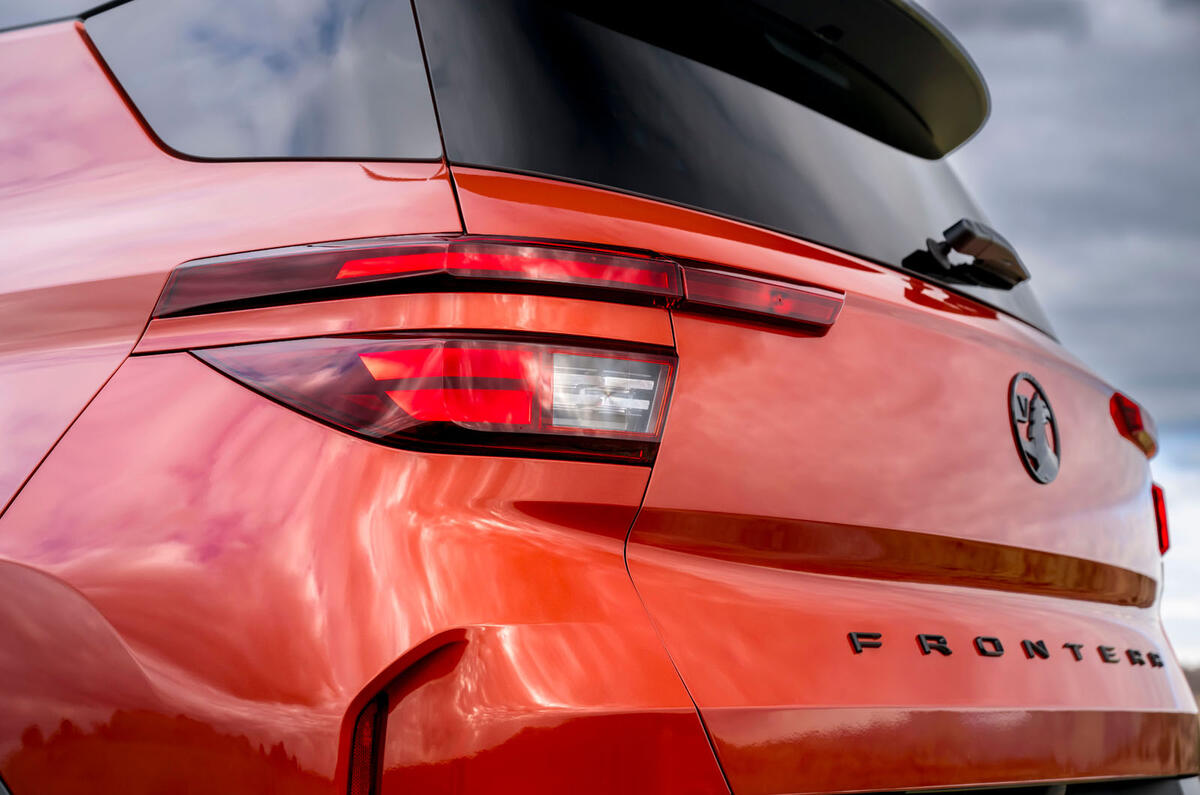 Vaxuhall Frontera Electric rear light detail Vaxuhall Frontera Electric rear light detail