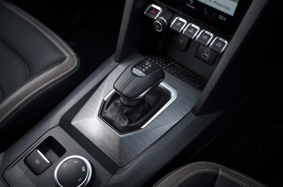 Sélecteur de vitesse de la Volkswagen Amarok