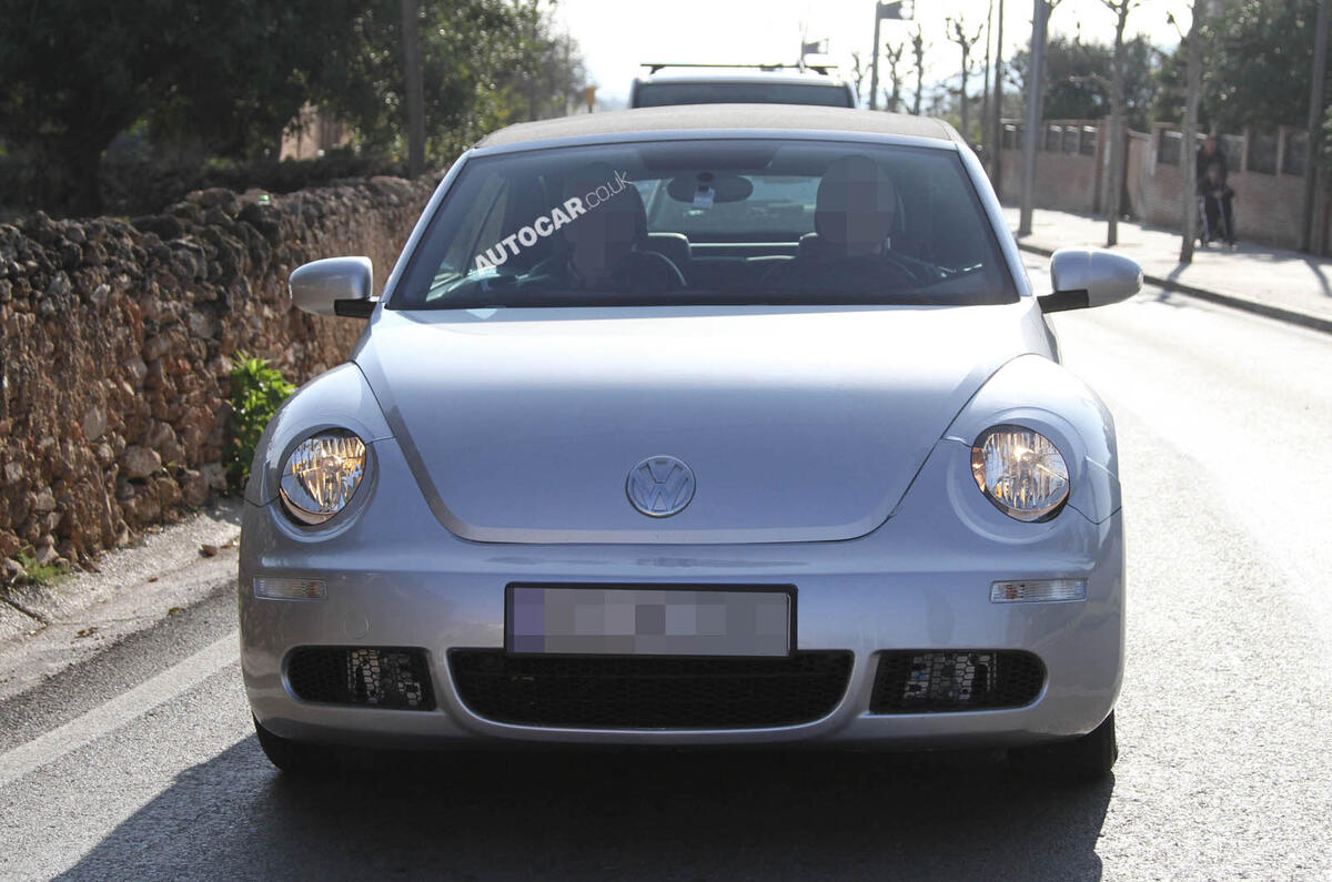 VW Beetle Cabriolet scooped