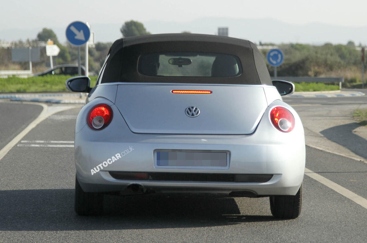 VW Beetle Cabriolet scooped
