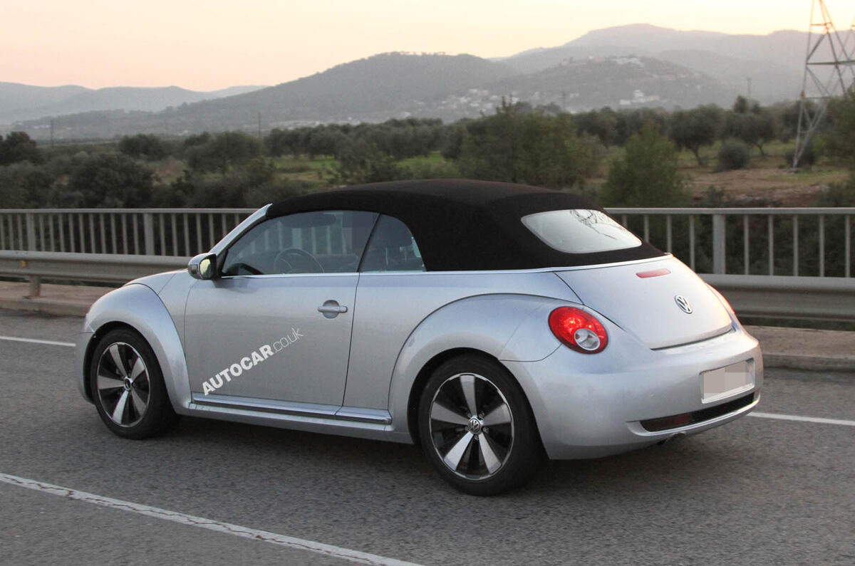 VW Beetle Cabriolet scooped
