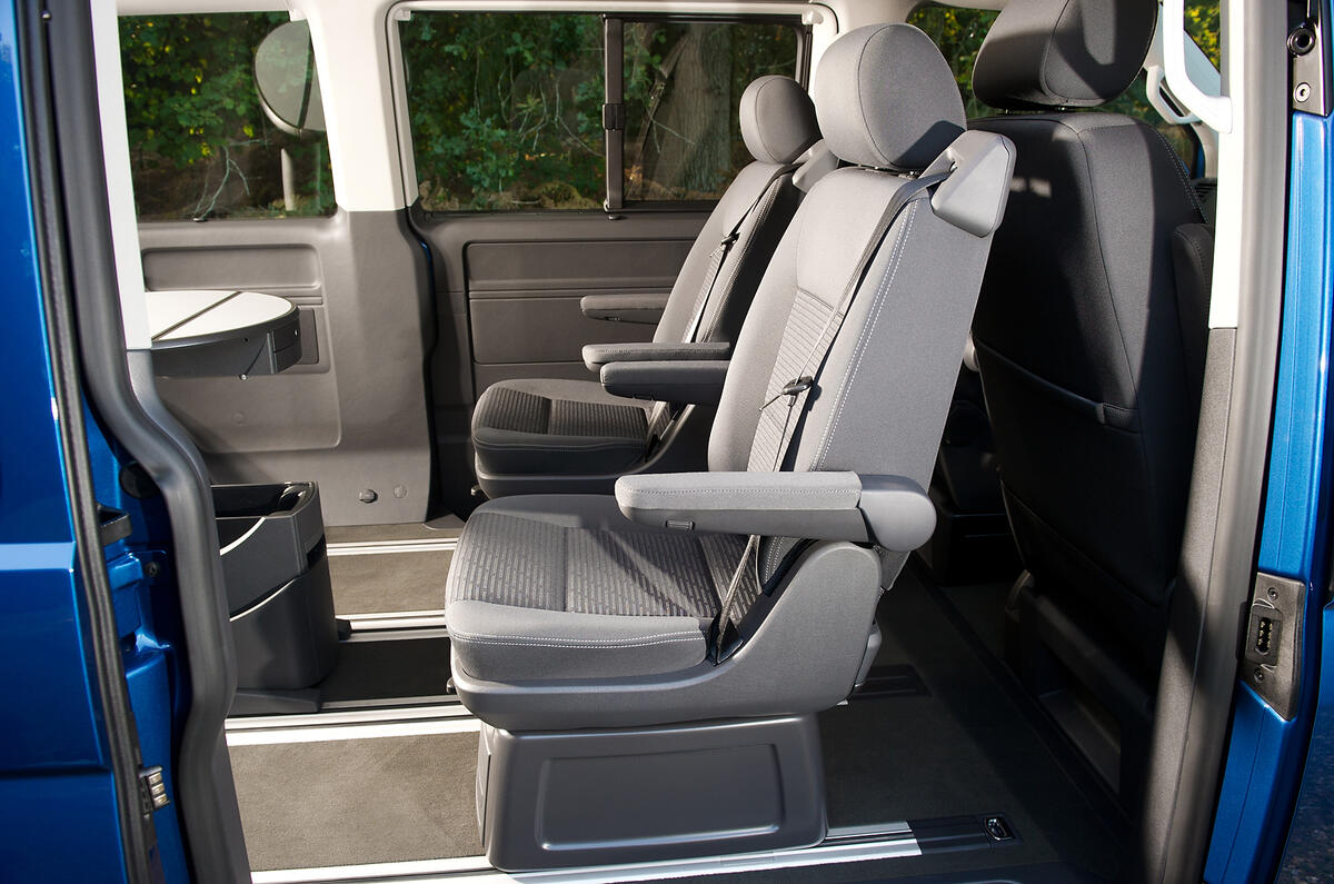 Volkswagen Caravelle rear seating