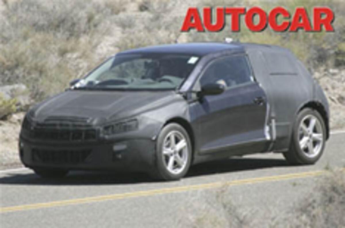 New VW Scirocco spied