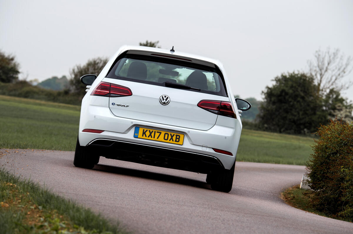 Volkswagen e-Golf rear cornering