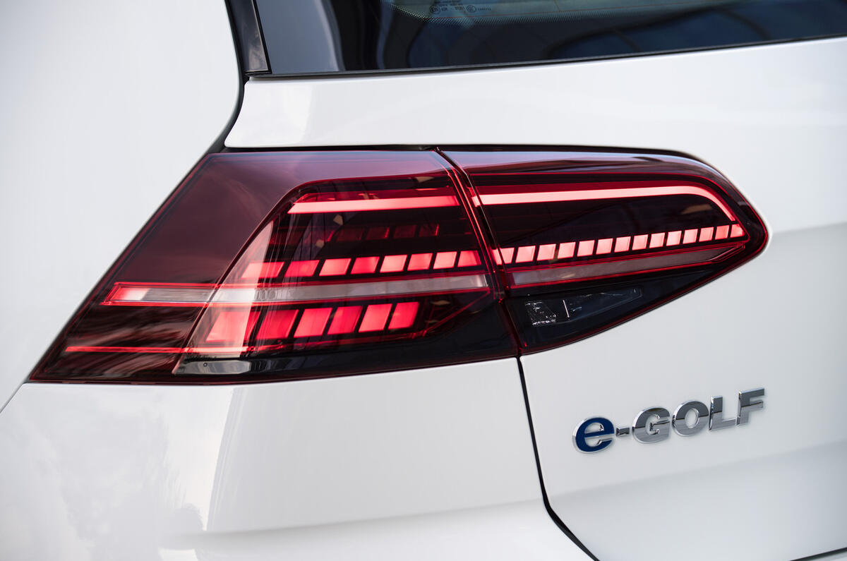 Volkswagen e-Golf rear LED lights