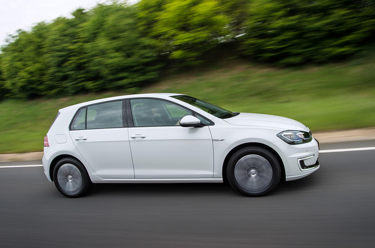 Volkswagen e-Golf side profile