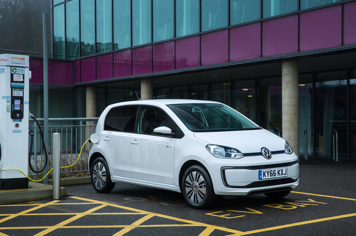 Volkswagen e-Up recharging