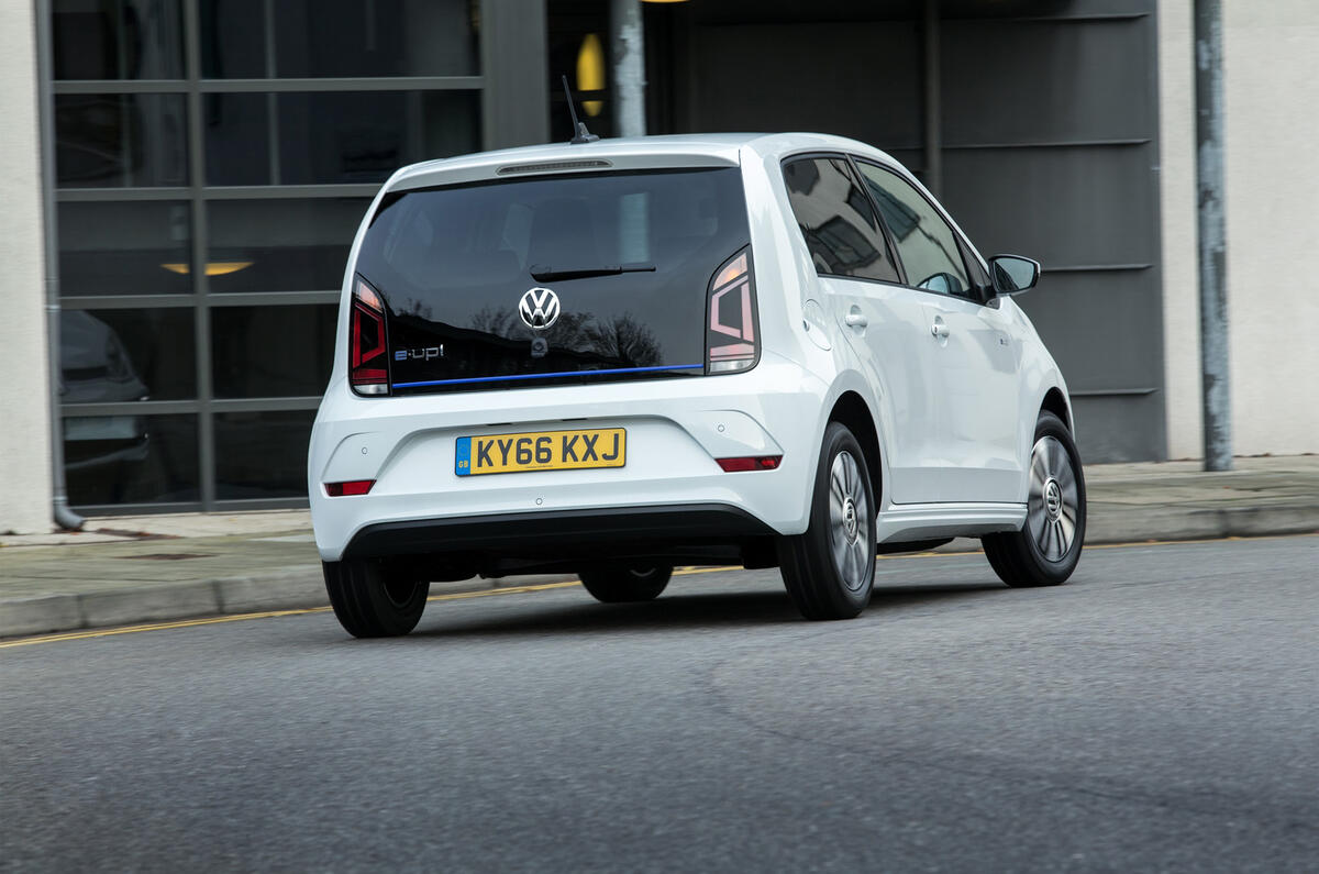Volkswagen e-Up rear cornering
