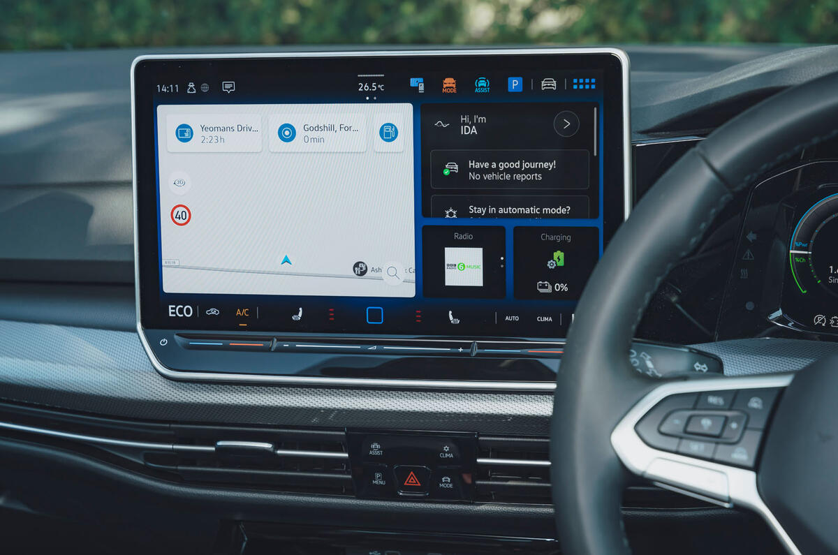 Volkswagen Golf eHybrid 2024 review infotainment 33 Volkswagen Golf eHybrid 2024 review infotainment 33