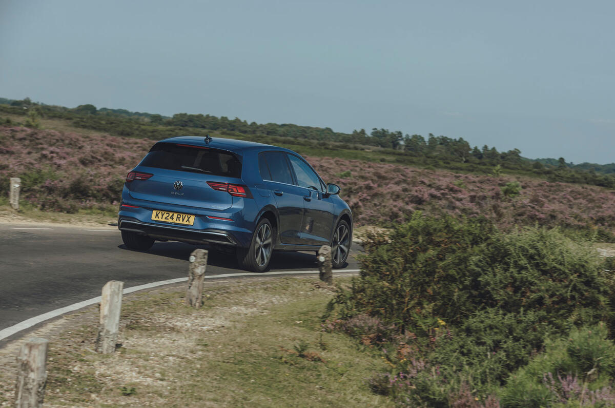 Volkswagen Golf eHybrid 2024 review rear corner 74 Volkswagen Golf eHybrid 2024 review rear corner 74