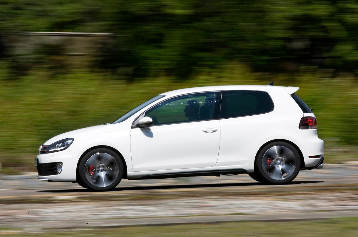 This latest GTI is just a touch too po-faced in the way it accelerates Volkswagen Golf GTI side profile