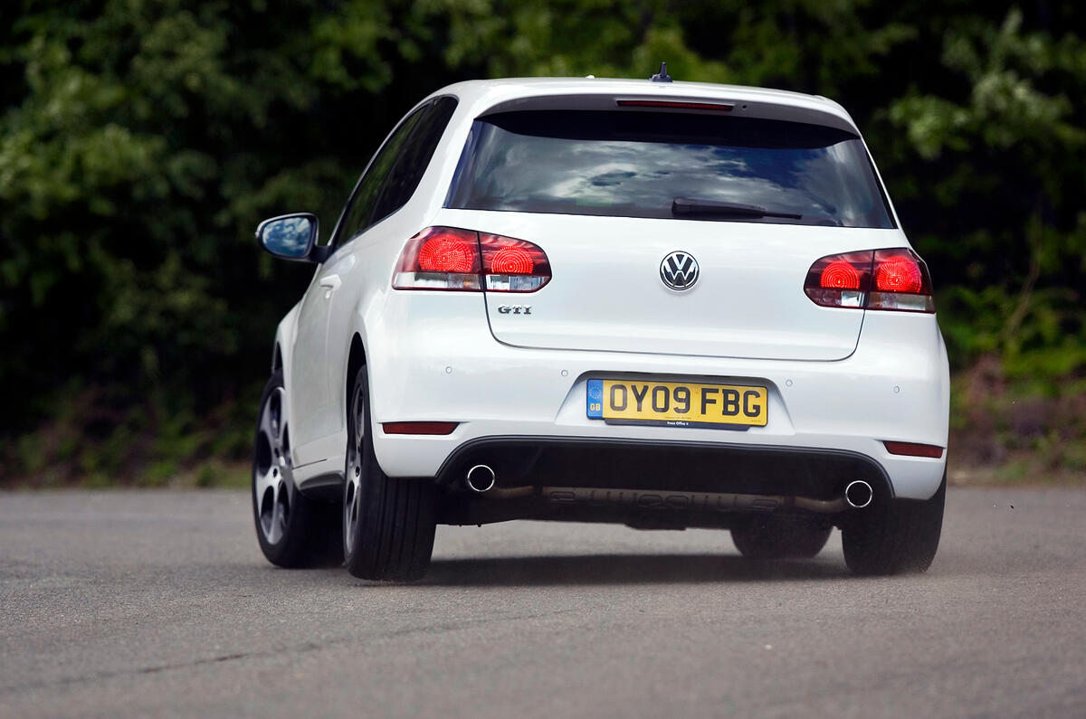 VW has found a close to ideal balance between the GTI’s ride and handling in all normal situations Volkswagen Golf GTI rear cornering
