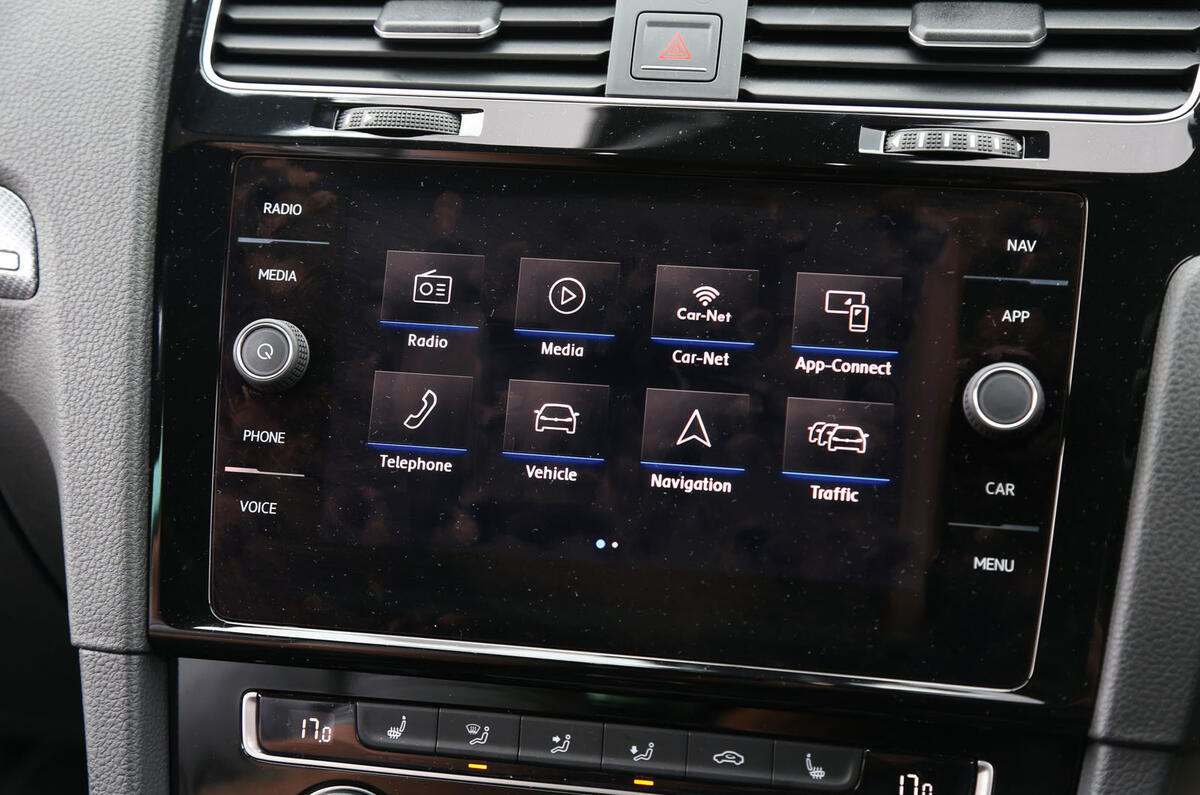 Volkswagen Golf infotainment system