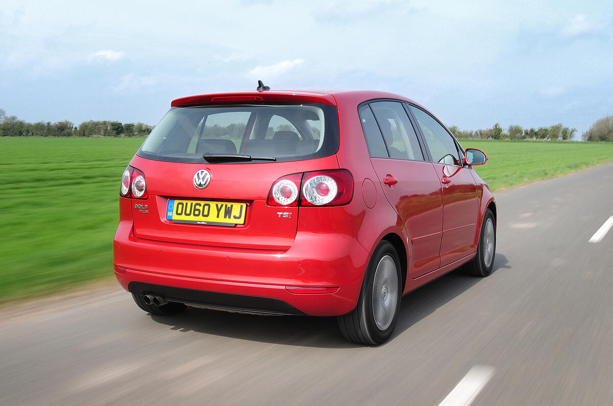 Best of the bunch is the 2.0 TDI, which offers 138bhp and 236lb.ft of torque Volkswagen Golf Plus rear quarter