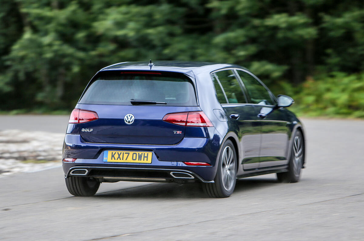 Volkswagen Golf rear cornering