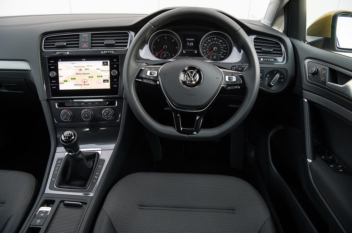 Volkswagen Golf driver's seat view