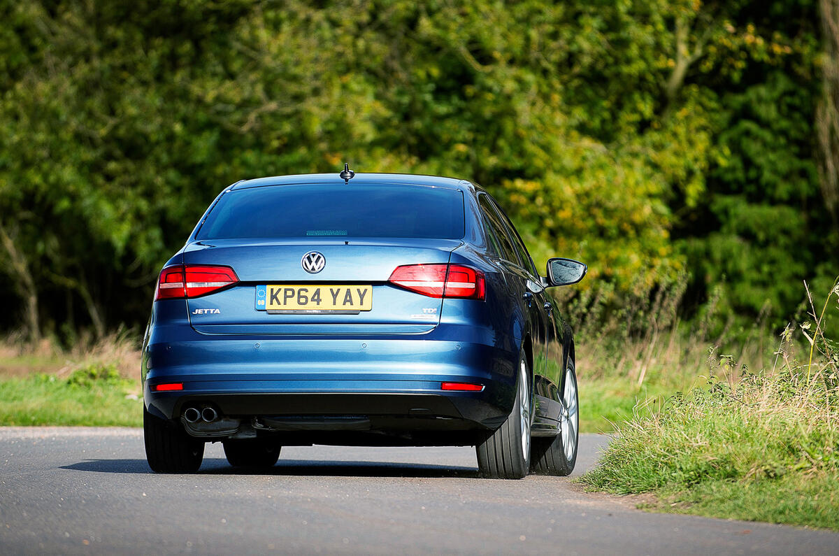 Volkswagen Jetta rear cornering
