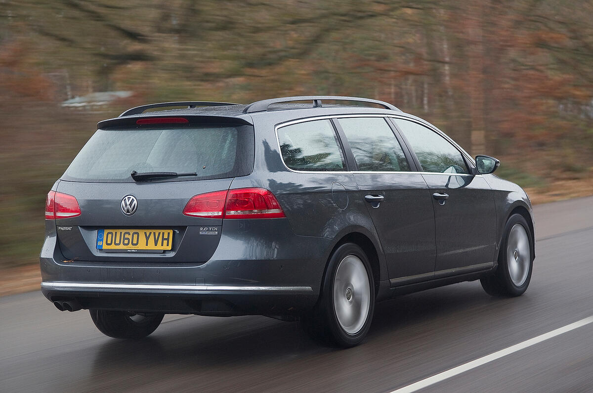The gearshift itself is light, largely notch-free and positive Volkswagen Passat estate rear