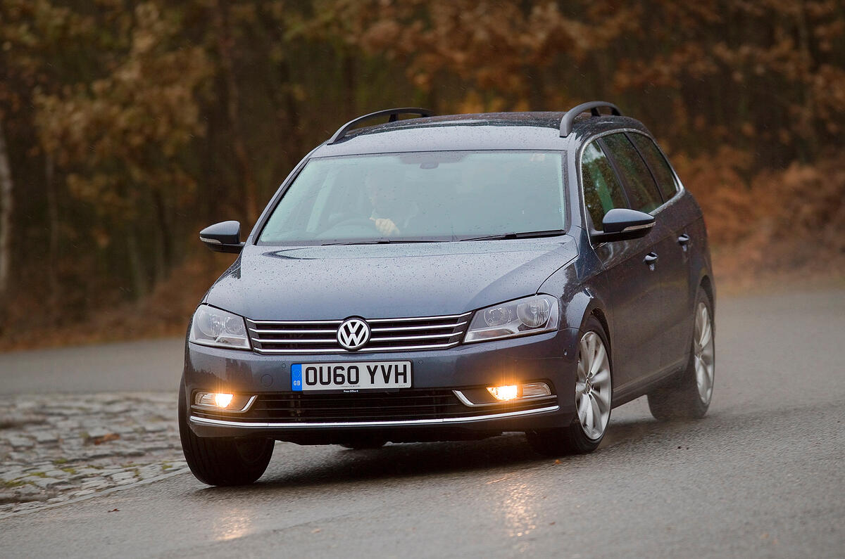 Big on refinement and hush, but lacking any real driver involvement Volkswagen Passat cornering