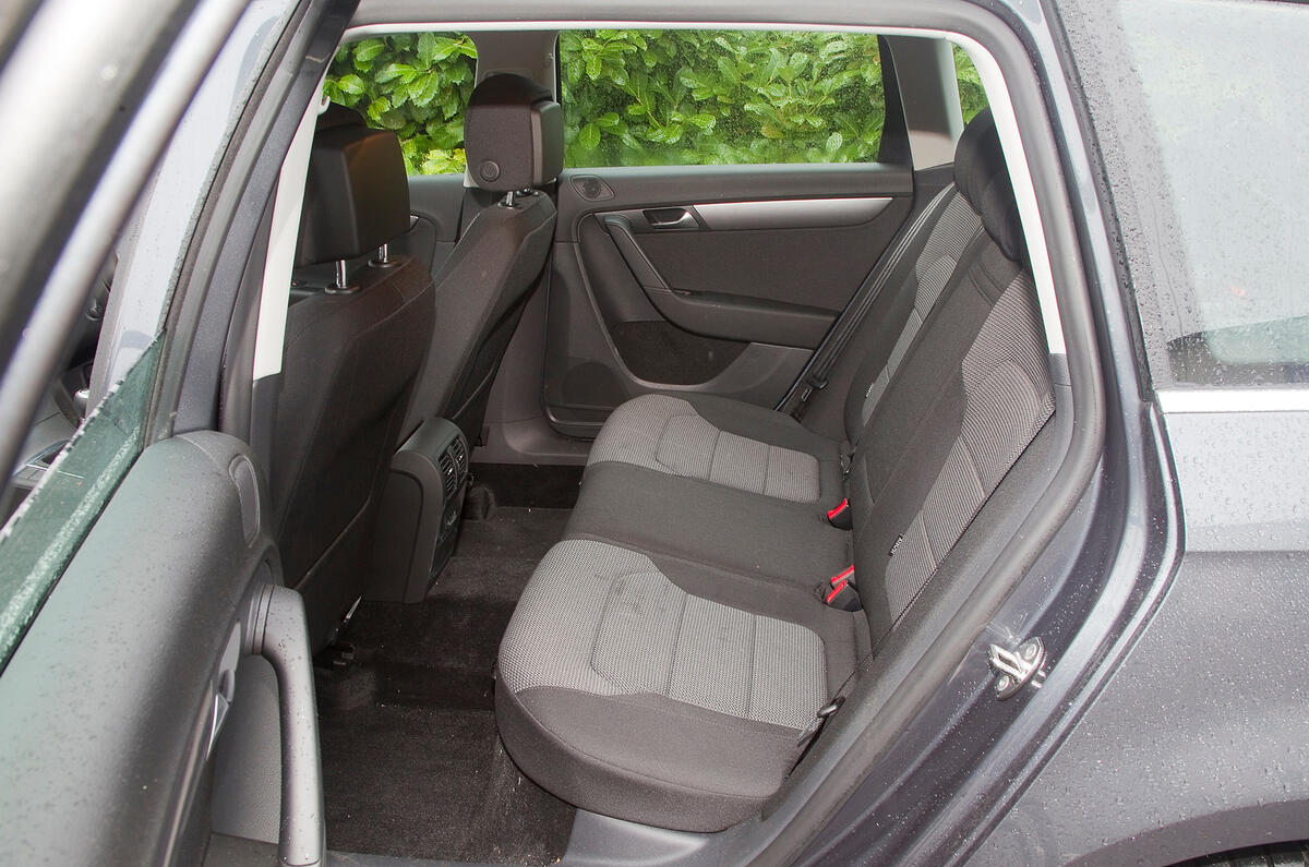 Rear space is on the money for the class of car Volkswagen Passat rear seats