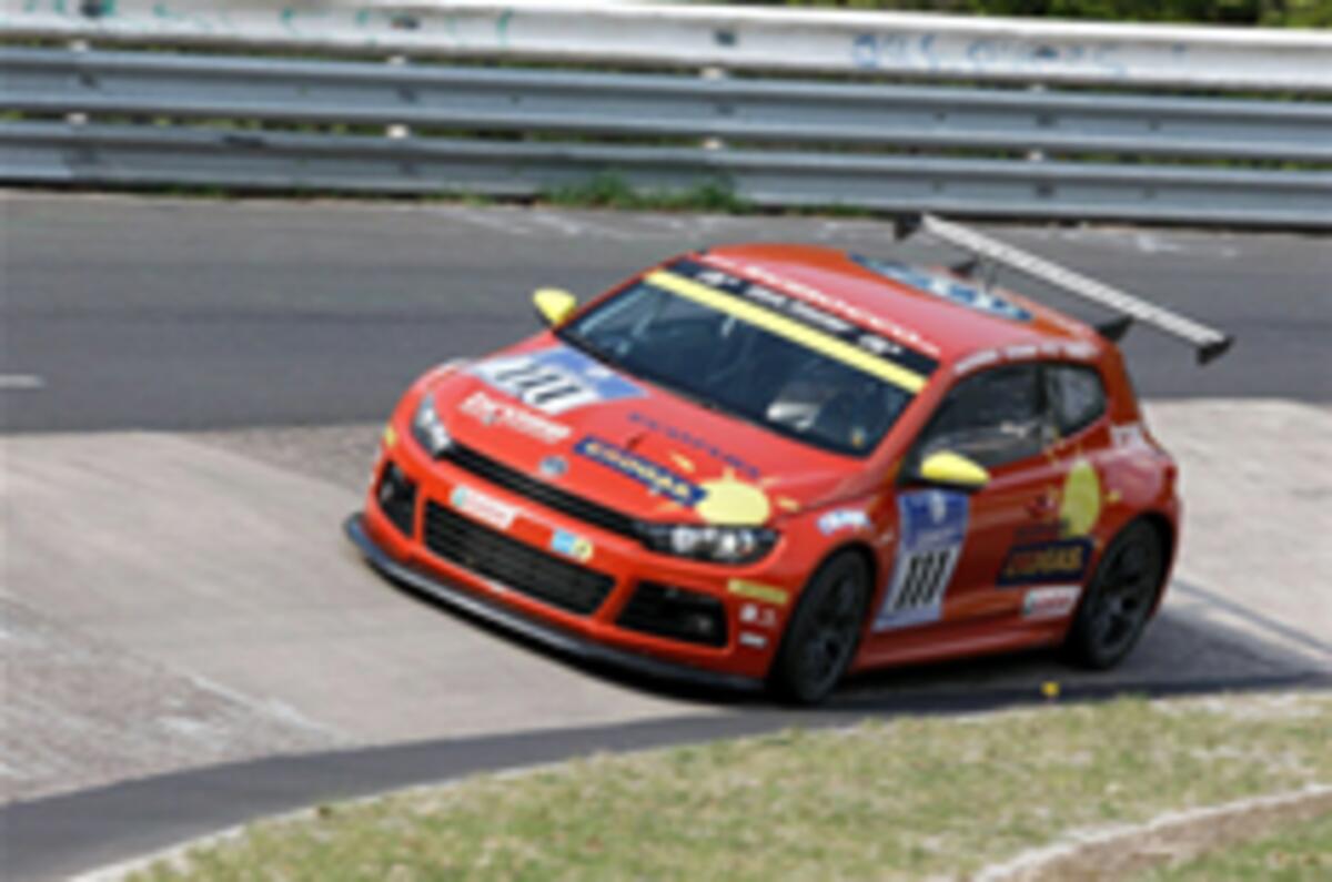 Gas-powered VW Scirocco racers