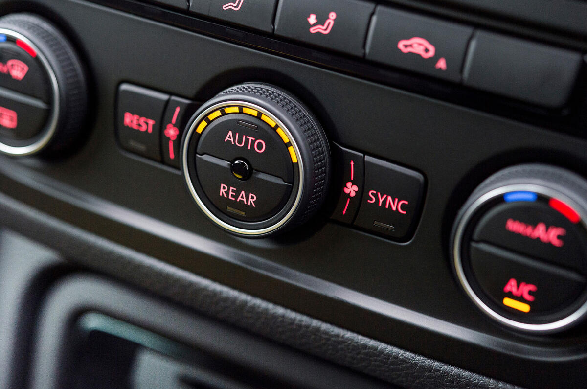 Volkswagen Sharan climate controls