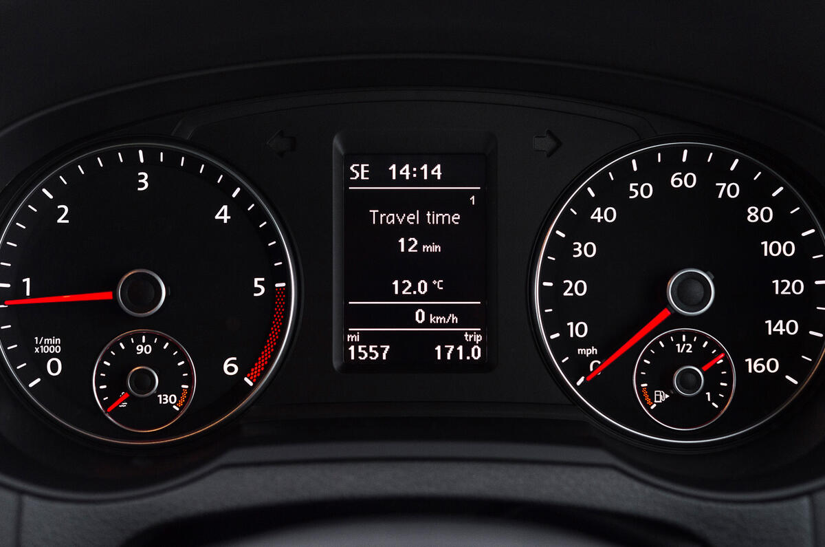 Volkswagen Sharan instrument cluster