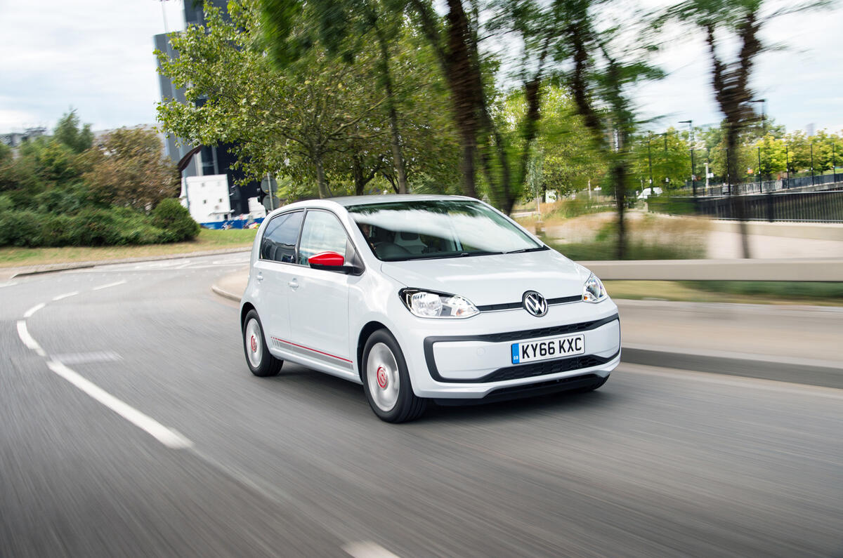 Volkswagen Up front quarter