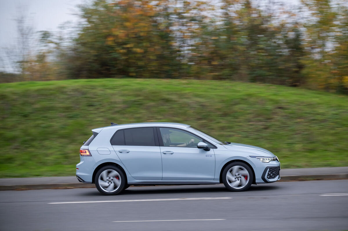 Volkswagen Golf GTE review   side angle Volkswagen Golf GTE review   side angle