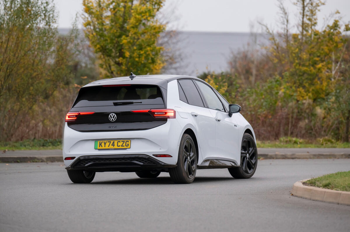 Volkswagen ID 3 GTX rear cornering Volkswagen ID 3 GTX rear cornering
