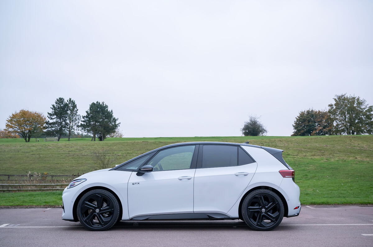 Volkswagen ID 3 GTX review   side parked Volkswagen ID 3 GTX review   side parked