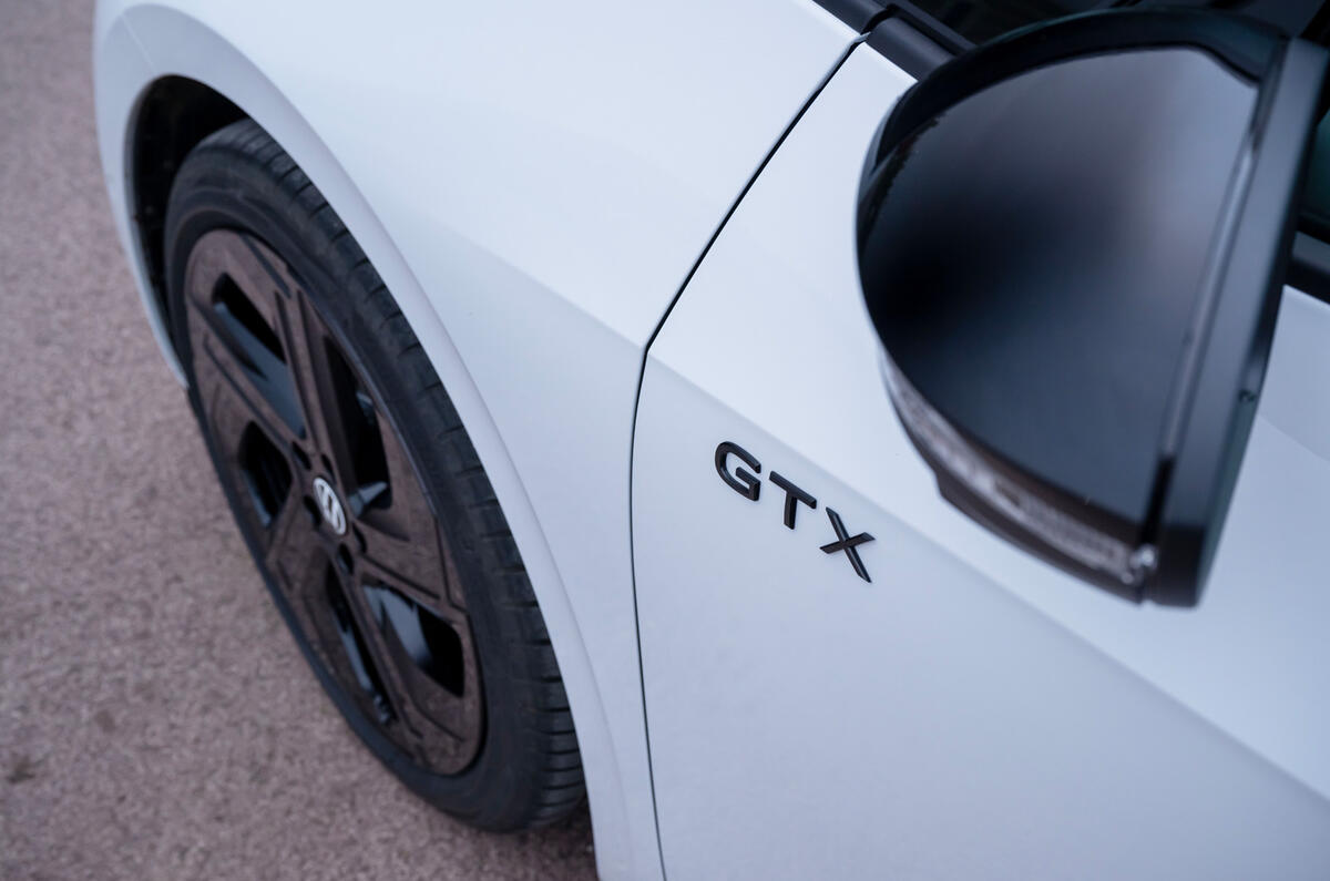 Volkswagen ID 3 GTX review badge Volkswagen ID 3 GTX review badge