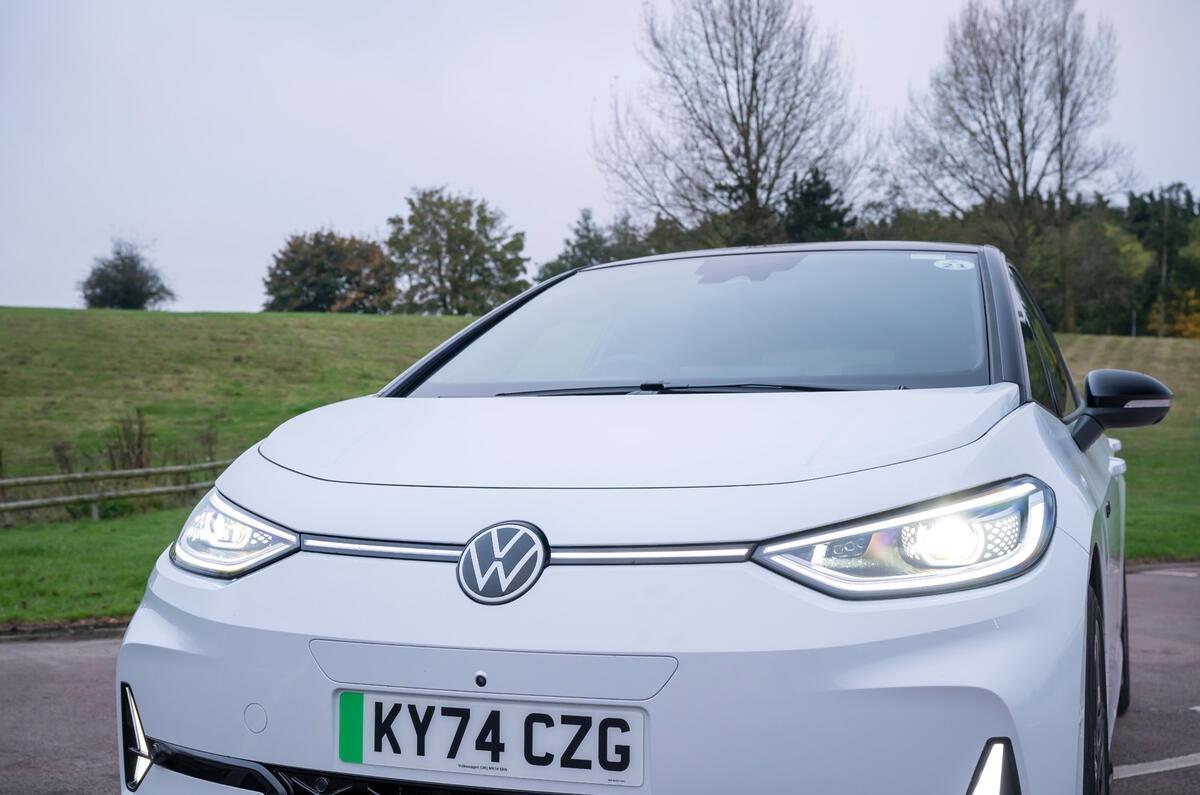 Volkswagen ID 3 GTX review front light bar Volkswagen ID 3 GTX review front light bar