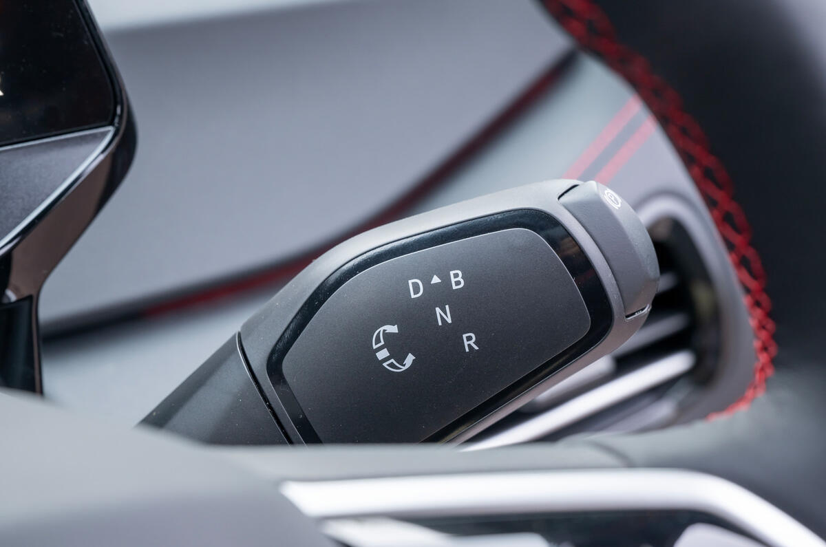 Volkswagen ID 3 GTX review gear selector Volkswagen ID 3 GTX review gear selector