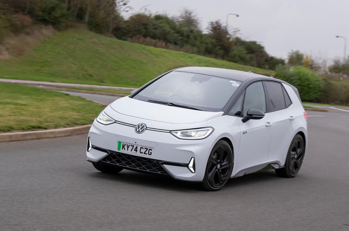 Volkswagen ID 3 GTX review hard cornering Volkswagen ID 3 GTX review hard cornering