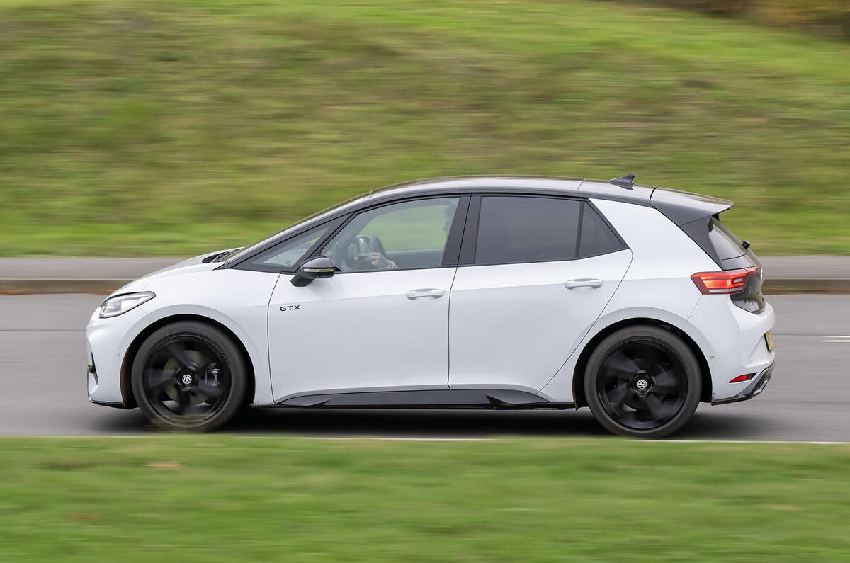 Volkswagen ID 3 side cornering Volkswagen ID 3 side cornering