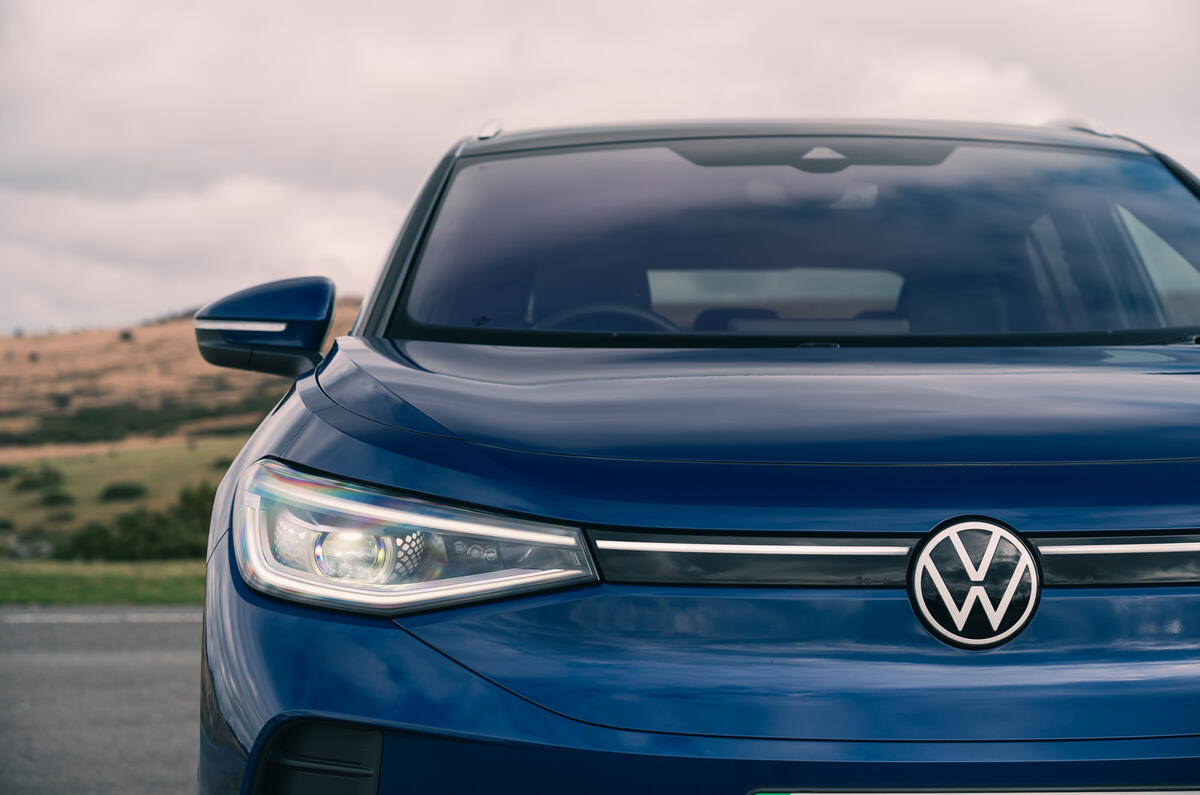 Volkswagen ID 4 front end closeup