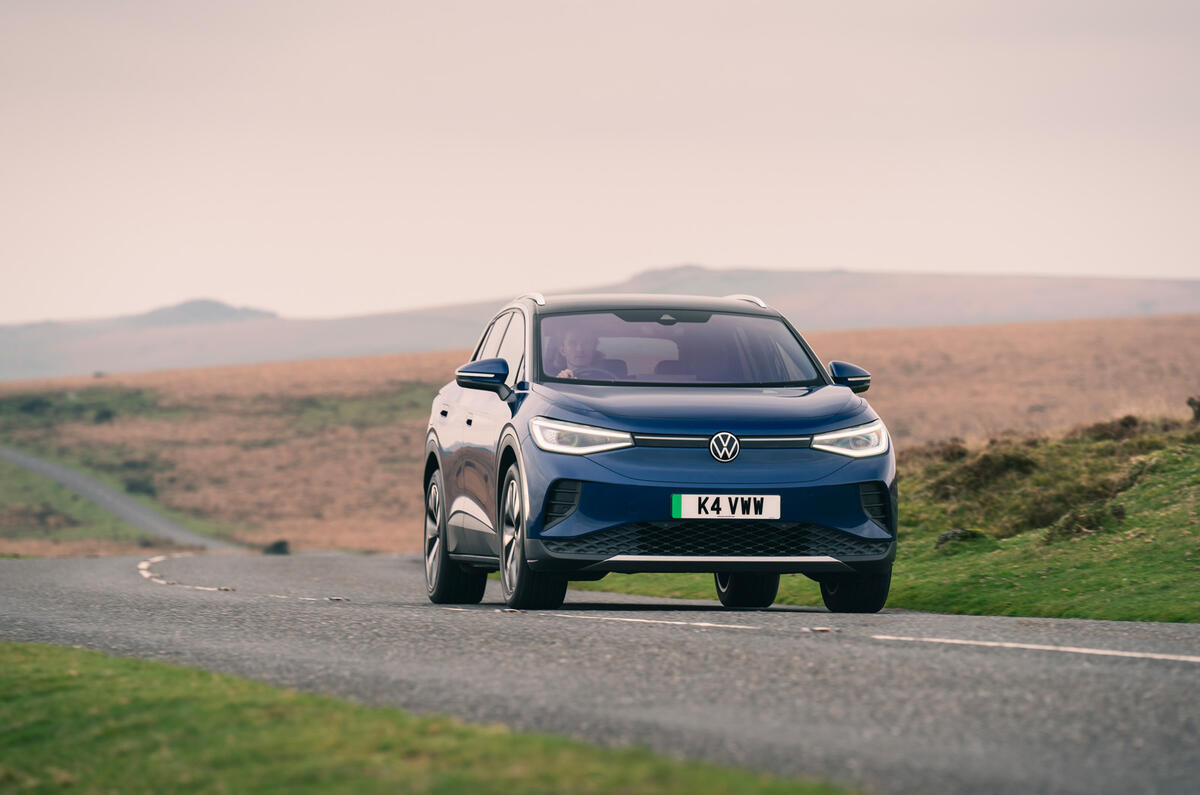 Volkswagen ID 4 hard cornering