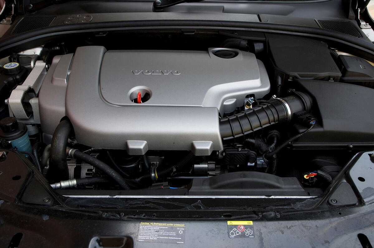 Saab 9-5 aside, this is probably the least sporting car in this class. Volvo V70 diesel engine