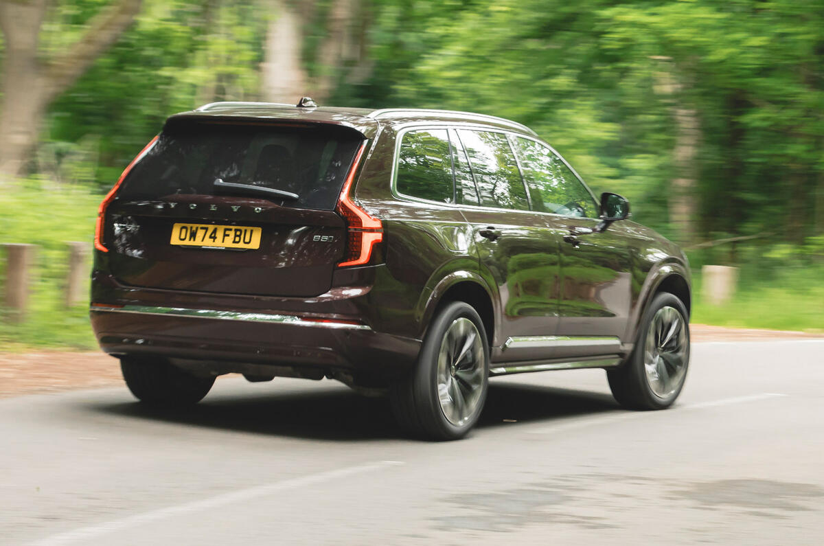VolvoXC90 review 2025 003 rear cornering