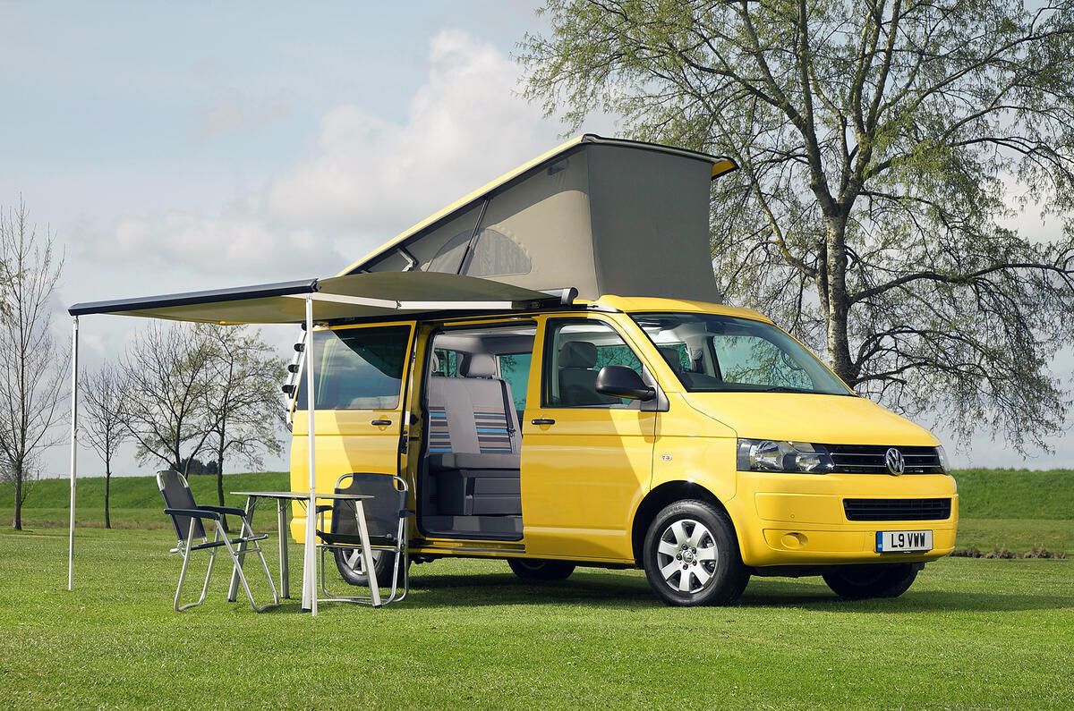 Volkswagen California motorhome set-up