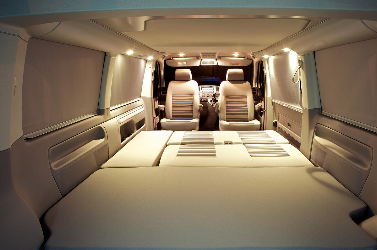 Volkswagen California sleeping space