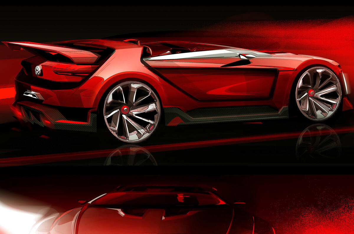 no title Volkswagen previews new 496bhp GTI Roadster Concept