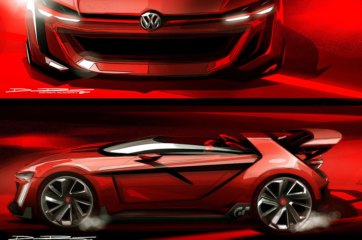 no title Volkswagen previews new 496bhp GTI Roadster Concept